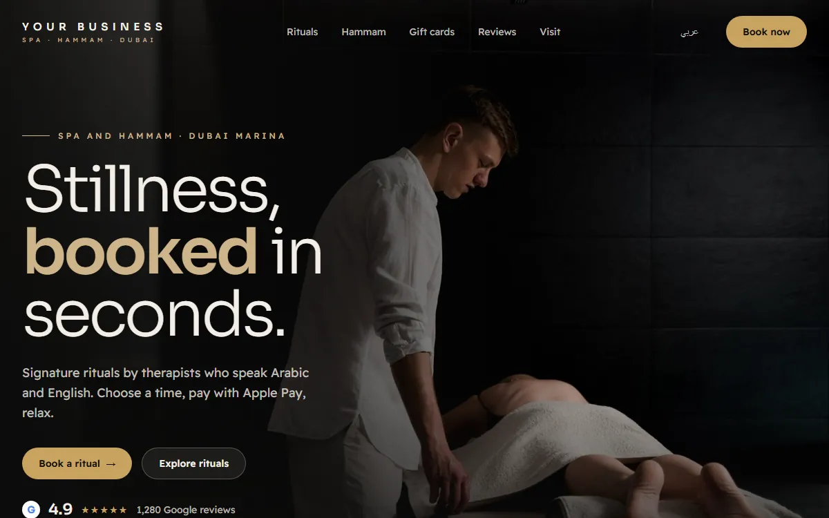 Your Business · Spa, After